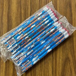 🩶5/$30 Super Reader Themed Blue Unsharpened Pencils Set of 24 New in Package